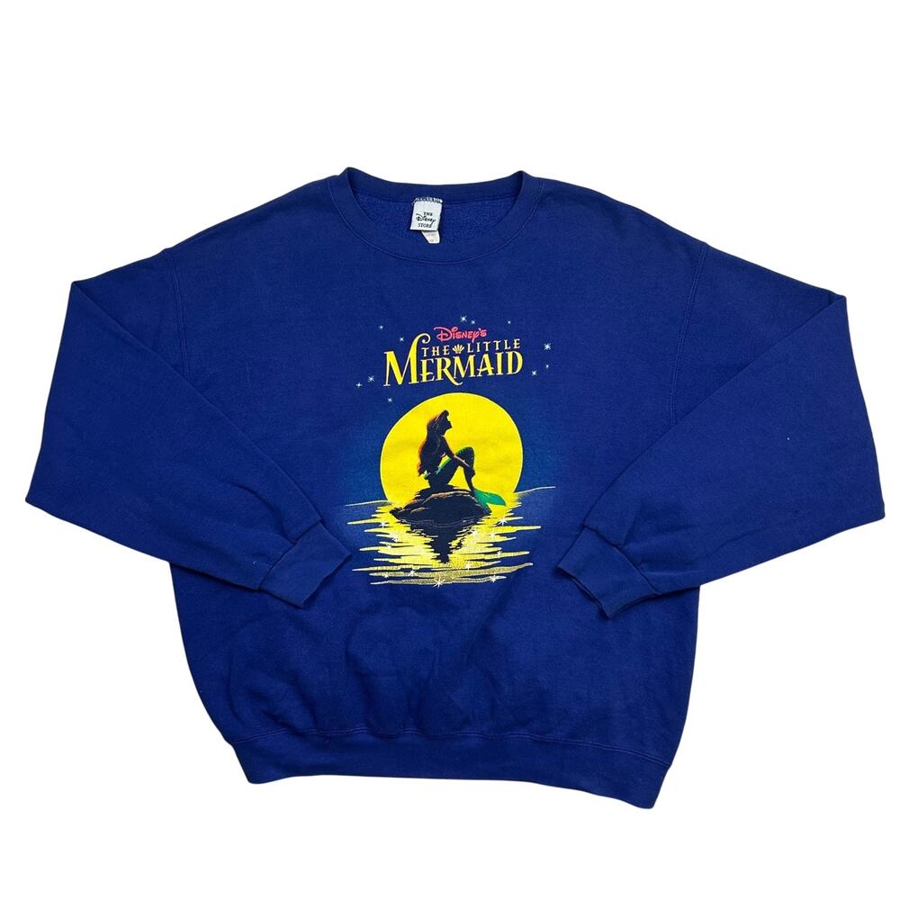 Vintage 90s Disney Store The Little Mermaid Sweatshirt Made in USA Promo